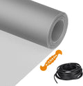 Window Screen Replacement Kit Durable 48" x 102" Polyester Mesh with Tool - color: Gray, size: 48" x 102"