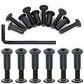 40 Sets Black Furniture Connector Bolts M6x30mm Binding Screws for Wood - color: M6x30mm-Black-D