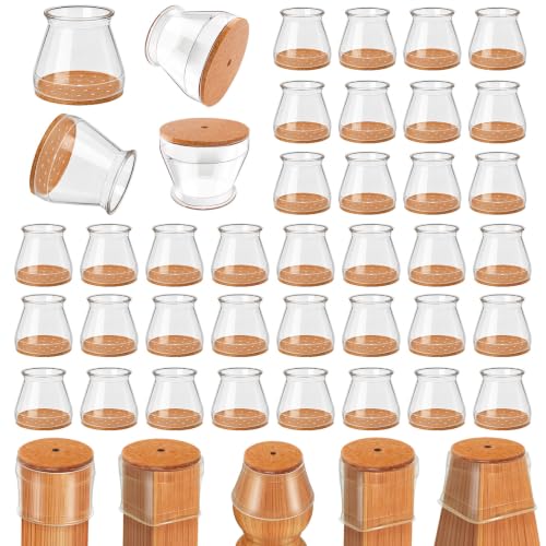 Ansible 36Pcs Chair Leg Floor Protectors for Hardwood Floors, Silicone Caps - size: Large