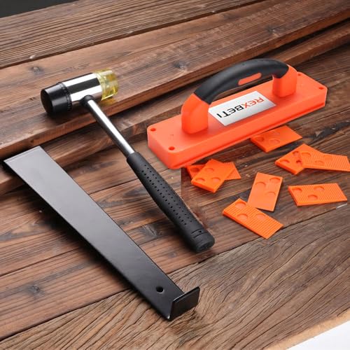 REXBETI Laminate Wood Flooring Installation Kit, LVP/Vinyl Flooring Tools - style: 43-Piece Flooring Installation Kit