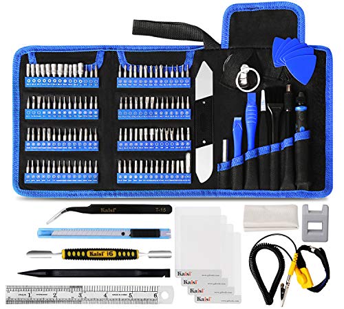Kaisi 136 in 1 Electronics Repair Tool Kit Professional Precision Screwdriver Set Magnetic Drive Kit with Portable Bag | Professional Electronics Repair Tool Kit for Repair Computer, PC, MacBook, Laptop, Tablet, iPhone, Xbox, Game Console