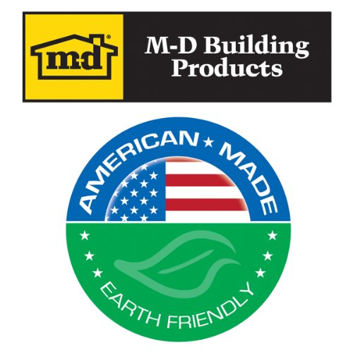 M-D Building Products 3525 M-D 0 V-Flex Weather-Strip with Adhesive Back, 17 Ft L X 7/8 in W, Polypropylene, 2 Pack, White - size: 1 Count (Pack of 2)