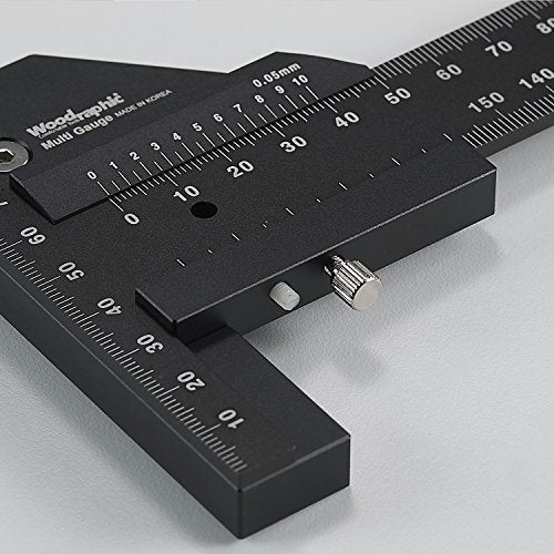 Scriber Gauge – Precision Marking Tool, Measuring Ruler, Layout Square, Thickness Gauge, CNC Aluminum Woodworking Tool for Joinery, Framing, Cabinet - Professional Classic Model (900mm)