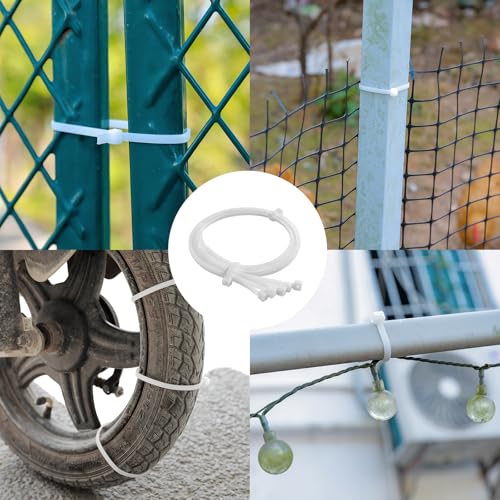 Zip Ties Assorted Size,500 Pack,6+8+12+14+18 Inch Double Sided Toothed,120 LBS Tensile Strength Heavy Duty Cable Wire Ties Self-Locking Adjustable Durable Nylon Tie Wraps for Indoor Outdoor White - size: 6+8+12+14+18 inch 500Pack（100 Lbs）