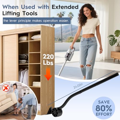 8-Pack of 4.72" Furniture Sliders for Hardwood Floors and Carpet, Save 80% Effort, Move Heavy Furniture Easily, Reusable Moving Pads, Floor Protectors for Carpet - style: 4 Plastic & 4 Felt