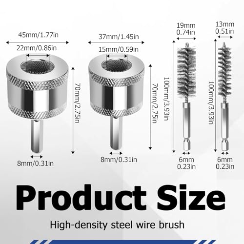 1/2" & 3/4" Copper Pipe Cleaner Drill Attachment, Replaceable Blades
