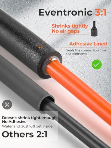 1-1/4'' Heat Shrink Tubing, 3:1 Adhesive Lined Waterproof Tube | Marine Grade Dual Wall Shrink Tube for Wire Protection. 6.6 FT Tubing Provides Waterproof Insulation for Electrical Repairs - size: 1-1/4"(30mm)-6.6Ft