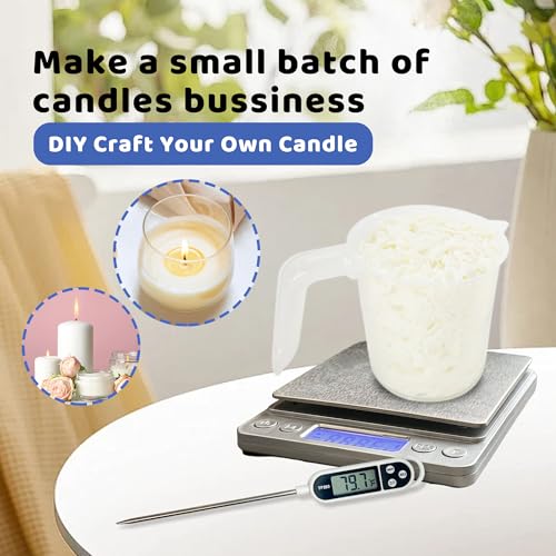 Wax Melting Pot Kit with Digital Scale(No Battery), Heat Gun, Thermometer - size: Wax Melting Pot Kit 4pcs