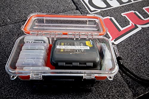 Plano Guide Series 3500 Field Box Waterproof Case, Orange, Small, Waterproof Dry Box with Wrist Strap for Boat, Kayak, and Camping, Outdoor Gear Storage - style: 3500