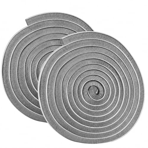 Brush Weather Stripping Door Window Seal,2 Pack 0.9"x 0.4" x33FT - color: Gray, size: 2 Pack 0.9"x 0.4" x33FT
