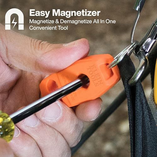Klein Tools 85820 20-Piece Screwdriver Set, 8 Precision, 7 Standard Drivers with Color-Coded Handles, 3 Insulated Screwdrivers, 1 Demolition Driver, and Magnetizer - size: 20-Piece