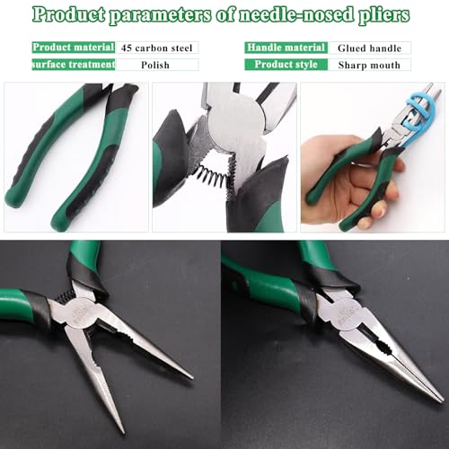 5Pcs Upholstery Staple Remover Tool Set Including U Tip Tack Puller,Dual Head Mallet Hammer(Soft Rubber) with Replacement Head，Removal Pliers for Furniture Floor Photo Frame - style: 5 PCS