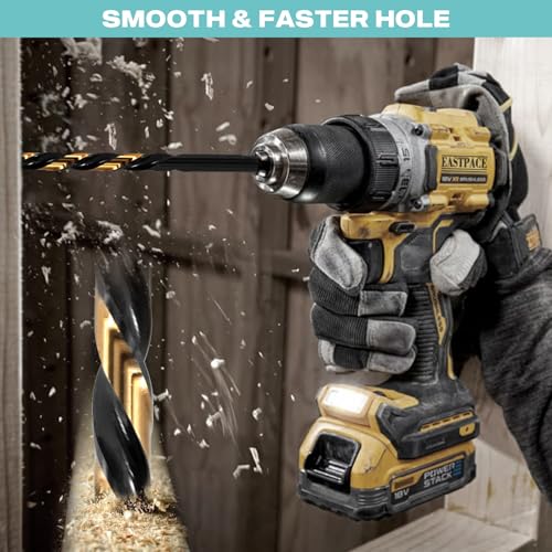 29Pcs Cobalt Drill Bit Set 1/16"-1/2", HSS with Black and Gold Finish, Twist Jobber Drill Bit Kit with Index Case for Cast Iron, Hard Metal, Stainless Steel, Plastic and Wood - size: 29Pcs Black Gold Drill