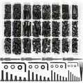 1700Pcs M2 M3 M4 M5 Hex Socket Flat Head Screws Assortment Kit - size: C. M2 M3 M4 M5
