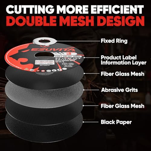 30-Pack 3" Cut Off Wheels, Ultra Thin Discs for Angle Grinder