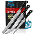 Cutluxe Butcher Knife Set, Brisket, Breaking & Boning Knife for Meat - size: 3 Pcs Brisket Knife Set