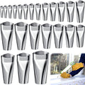 Hotop 23 Pcs Caulk Nozzle Stainless Steel Sealant Finishing Tool Kit