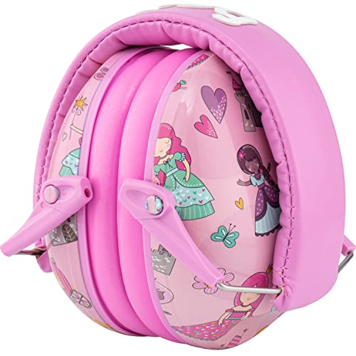 Snug Kids Earmuffs – Noise Reduction for Toddlers & Children – Adjustable, Lightweight, Foldable, Soft & Comfortable - color: Princess