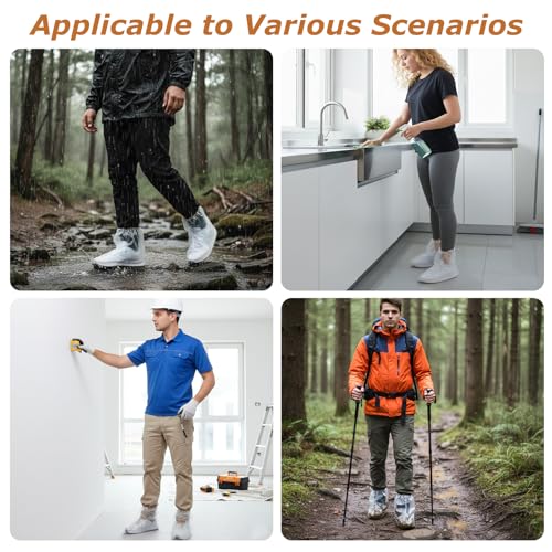 Waterproof Shoe Covers, Disposable Clear Rain Cover for Shoes