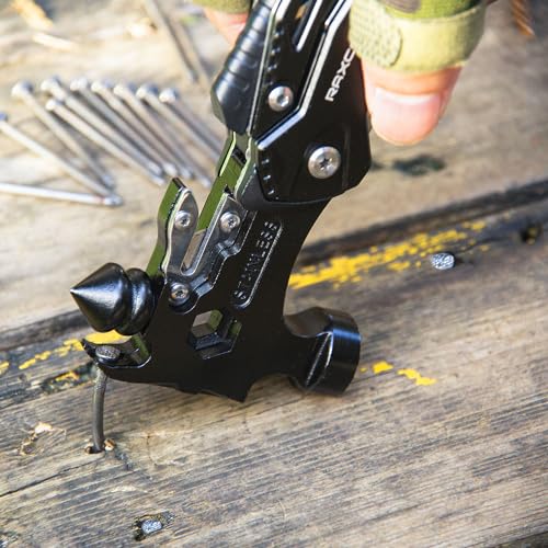 RAXCO 17-in-1 Multi-Tool Claw Hammer Pliers, Rigid Pouch - style: Multitool Hammer