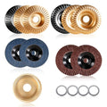 15-Piece Wood Carving Disc Kit for 4"-4.5" Angle Grinders, 5/8" Arbor, Complete Set for Shaping, Grinding & Sculpting Wood, Metal, Resin