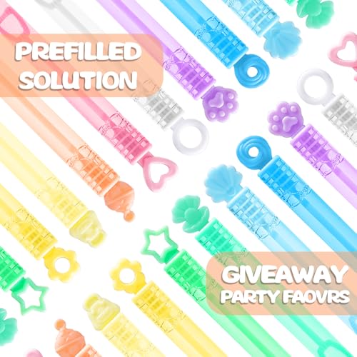 300 Pack Mini Bubbles Bulk, Kids Party Favor Wand Sticks with Gift Box