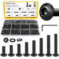 1080PCS M3 Button Screws Assortment Kit, M3x6/8/10/12/16/20/25/30 mm - size: M3 1080pcs