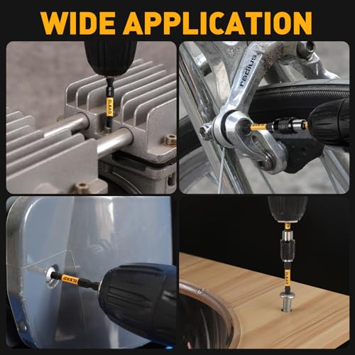 6-Piece Phillips Bit #2 Impact, 2 Inch Magnetic Phillips Head Drill & Screwdriver Bit with Magnetic Bit Holder, S2 Steel, 1/4" Hex Shank, PH2 for Impact Driver, Professional & DIY Use - size: 6-Piece