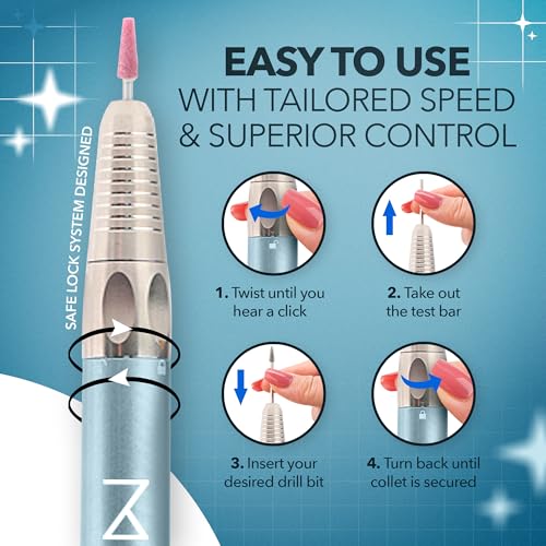 M Max Nail Drill, Brushless 2-in-1, 35000 RPM, Cordless | Mermaid - size: Standard - Mermaid