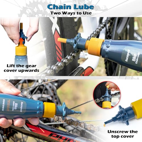 focopot Bike Cleaning Kit with 25 oz Bike Cleaner,10 Gear Floss,Toolbox