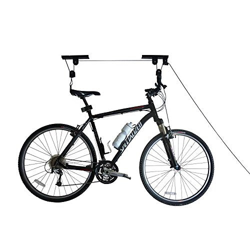 RAD Sportz Bicycle Hoist Quality Garage Storage Bike Lift with 100 lb Capacity Even Works as Ladder Lift Premium Quality - size: 1-Pack