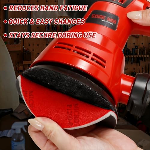 20 Pcs 5 Inch Sanding Sponge Disc Set, 240 Grit Hook and Loop Foam Sanding Pads, Washable Reusable Sandpaper Assortment for Random Orbital Sander, Wood, Metal, Auto, Wet Dry Finishing - color: 240 Grit, size: 5 Inch