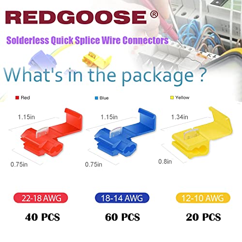 120PCS Solderless Quick Splice Wire Connectors, 22-10 AWG Electrical Wire Connector,Terminals Assortment Kit - style: Kit-120(In box)