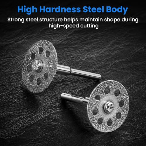 25 Pack 545 Diamond Cutting Wheel Cut - color: Silver 8-hole