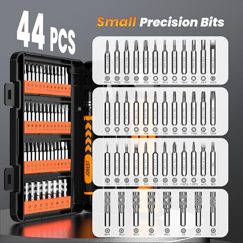 JOREST 59Pcs Small Precision Screwdriver Set with Torx T5 T6, Mini Tool Kit - style: 59 in 1 CRV