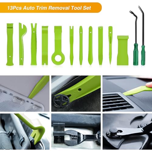 GOOACC 13PCS Nylon Trim Removal Tool Set - color: Green, size: 13Pcs