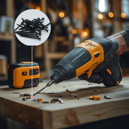 Drywall Screws Kit #7 x 2-Inch, Coarse Thread Wood Screws, Bugle Head Phillips Drive Sheetrock Screws Set, Self Tapping Dry Wall Screws, Phosphate Coated Finish, Sharp Point, Black, 60 Pack - size: #7 x 2-Inch