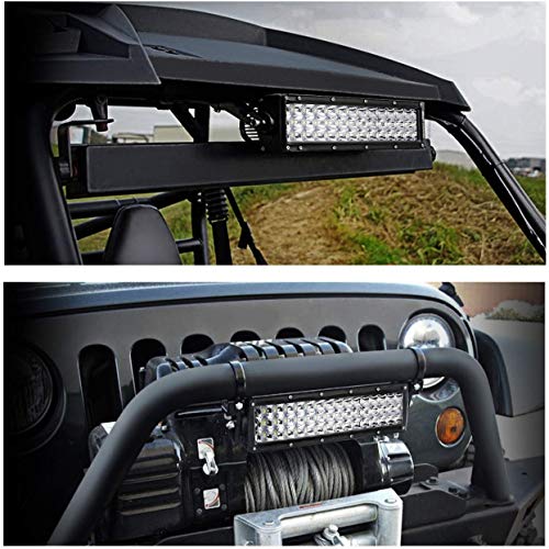 Tube Clamps Mounting Brackets for LED Light Bar Work Lights Fog Lights Off Road Lights Fit 1.25" Bull Bar,2pcs - size: 1.25"