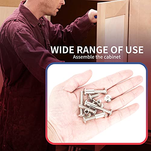 M6 x 16mm/20mm/25mm/30mm/40mm 140Pcs Hex Socket Screws Head Nuts - size: 16/20/25/30/40mm (140pcs)