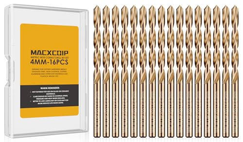 Metric 16Pcs 4mm M35 Cobalt Drill Bit Set - size: 4mm（16pcs）