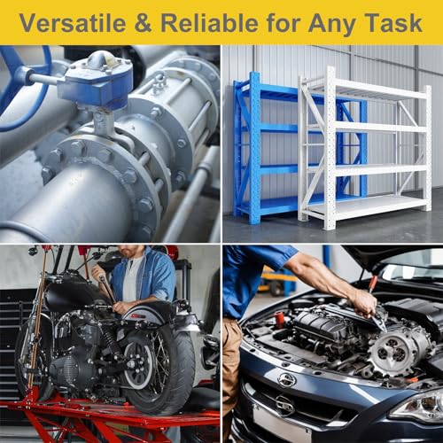 1085pcs Metric Bolt Assortment Kit -8.8 Grade, M4 M5 M6 M8 M10 M12 Heavy Duty Hex Bolts, Nuts Kit with Universal Socket, Yellow Zinc Plating, Durable Storage Case for DIY, Automotive, Length:12-40mm - size: M4 M5 M6 M8 M10 M12-1085pcs