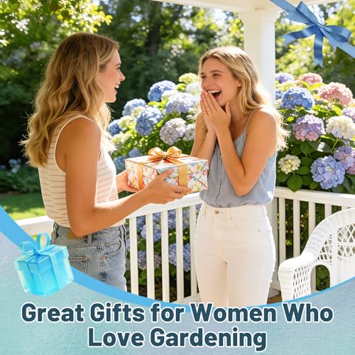 ANPHSIN 20pcs Small Gardening Tools Gifts for Women Beginners, Blue | Garden Hand Tools Set for Indoor Succulent Bonsai Plants Transplanting, Included 39" Plant Repotting Mat/Mini Shovel/Labels - color: Blue