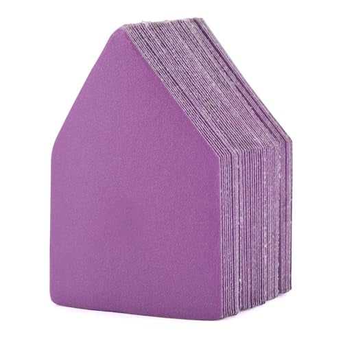 240 Grit Sandpaper, Triangle Sanding Sheets, Fits Milwaukee M12 Fuel Sander - style: 240 Grit
