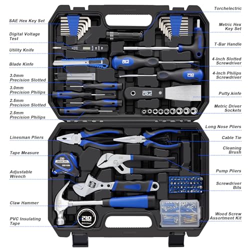 Prostormer 229-Piece Household Tool Set, Basic Home Tool Kit