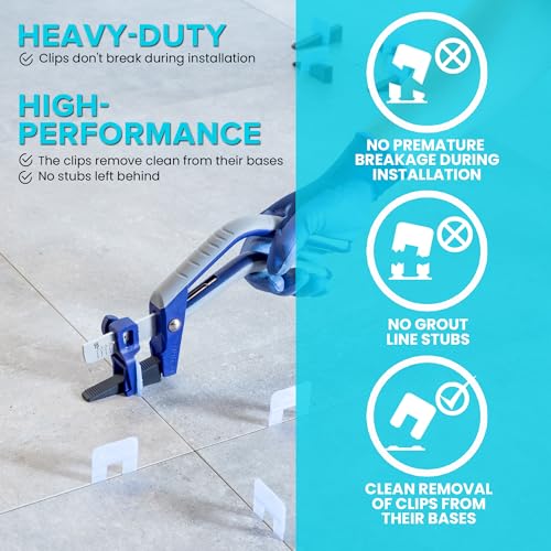 Peygran Adjustable Ergonomic Pliers for CLASSIC & COMPACT Tile Levelling Systems. Home Improvement Tool for Precise Lippage-Free Tile Installation, Minimizes Fatigue & Injuries
