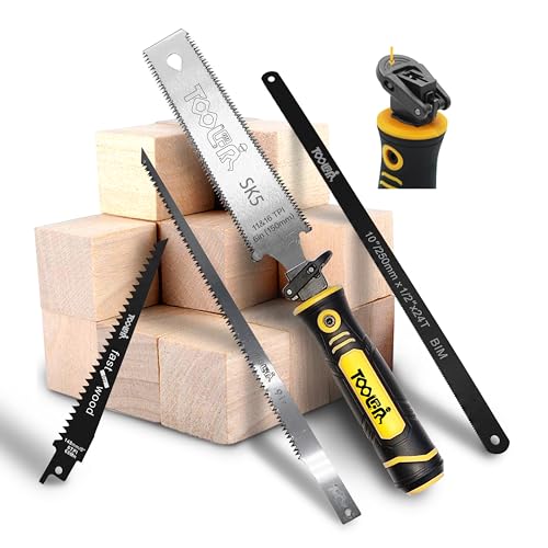 5-In-1 Multi-Blade Handsaw for Woodworking Tools (Japanese/Drywall/Hacksaw) - color: 5-in-1 Yellow