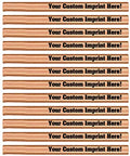 Express Pencils ™ - Natural Custom Carpenter Pencil Personalized imprinted with your Name, Logo or Message Pack of 12(Natural) - color: Natural