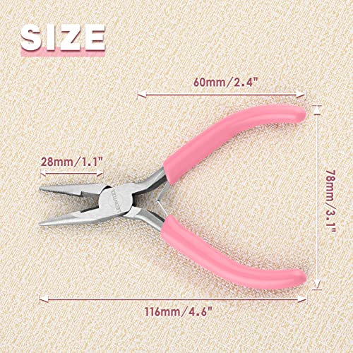 5-Inch Long Nose Pliers with Wire Cutter, Serrated Jaws - style: Long Nose Pliers