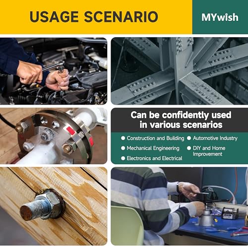 Mywish 90Pcs 3/8 Bolts, Hex Head Nuts and Bolts Assortment Kit, 304 Stainless Steel 18-8, Assorted 3/8 Bolts and Nuts Kit, 3/8-16" Fully Machine Threaded Bolts, 5 Sizes Included Bolts Kit - size: 90 Pcs 3/8 Kit - Silver