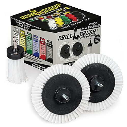 3 Pack Drill Brush Power Scrubber Cleaning Brush - Car Detailing Kit - color: White